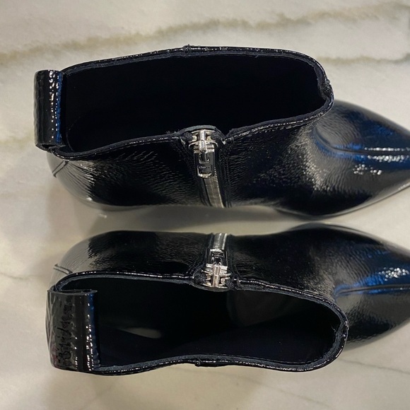 Everlane Boots size 6.5 Black Patent Leather Pointed Toe - Picture 4 of 15